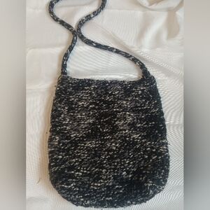 Wool crossbody purse